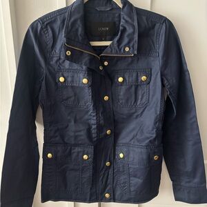 J. Crew Navy Jacket with Gold Hardware
